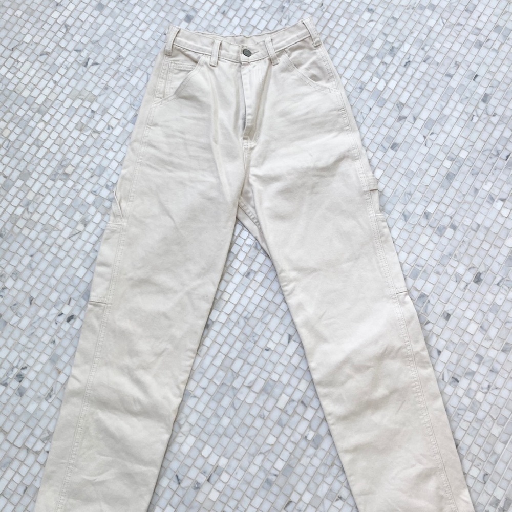 Brandy Melville White Ariana Painter Pants